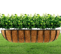 Artificial Plants Flowers Faux Boxwood Shrubs Wedding Office and Farmhouse Indoor Outdoor Decor1686391