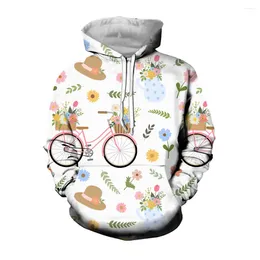 Men's Hoodies Jumeast 3D Manga Bicycle Mens Baggy Aesthetic Clothing Fashion Casual Streetwear Oversized Hoodie Quality Coats Clothes