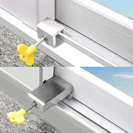 Window Security Key Lock Sliding Doors Locks Restrictor Child Safety Antitheft Household Improvement Hardware 231227