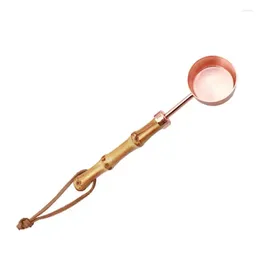 Measuring Tools Fruit Powder Spoon Extended Bamboo Handle Multifunction With Convenient Anti-rust