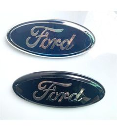 Car Front Badges 9 Inch Front Hood Bonnet Emblem Badge Rear Trunk Sticker For Ford Skull F150 F250 Explorer Edge Accessories302A658974552