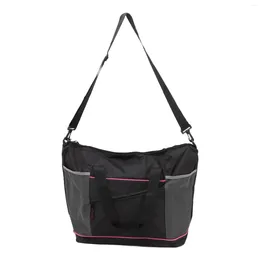 Storage Bags Yoga Tote Bag Foldable Polyester Large Capacity Portable Mesh Pocket Fashionable Lightweight For Gym