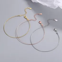 Bangle 1PCS Rose Gold Silver Plated Bracelet Adjustable Jewellery For Women 20cm DIY Beaded Finding Accessories