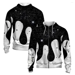 Men's Hoodies Starry Sky 3D Printed Autumn/winter Zipper Hoodie Retro Street Sports Fashionoversizedzipperhoodiecoat