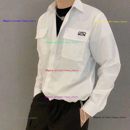 Women Shirt Designer Blouse Mens Womens Fashion Pockets Solid Color Embroidery Graphic Design Long Sleeve Shirt Fashion Loose Lapel Cardigan Jacket