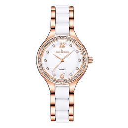 Arrival Ceramic Quartz Movement Womens Watch Diamond Ladies Watches Life Waterproof Favorite Wristwatches Whole224Z