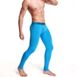 Men's Thermal Underwear Winter Warm Men Fasion Sexy Lon Jons Termal Tin Velvet Tit Sinle Leins Pants I Quality