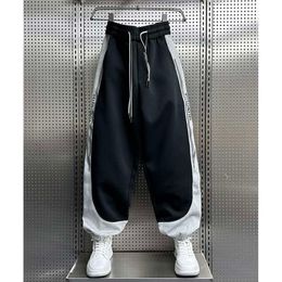 Outdoor Jogger Sweatpants Fashion Street Patchwork Harem Bloomers Autumn Wide Leg Trousers High Quality Brand Men's Pant