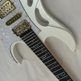 White 7.v Electric Guitar ibnz brand Gold Parts HSH PICKUPS free ship