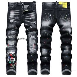 Mens Luxury Designer Denim Jeans d2 dsq2 dsquare 2 Holes Trousers COOLGUY Biker Pants Clothing RCGM