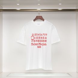 Mens Shirt Summer Casual luxury margielas MMAR-MS104 Designer t shirt Cotton Anti-Shrink letter print T-shirts Size S-2XL