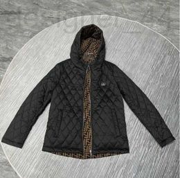 Men's Jackets designer FF black hooded reversible jackets long sleeve men jacket autumn mens coats R3H2