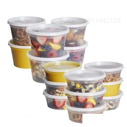 Disposable Take Out Containers 240Ml480Ml Plastic Deli Food Storage With Airtight Lids For Salads Kitchen Fridge 231211 Drop Delivery Dhnfu