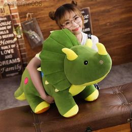 Stuffed Plush Animals 40cm Creative Big Plush Soft Triceratops Stegosaurus Plush Toy Dinosaur Doll Stuffed Toy Kids Dinosaurs Toy Birthday GiftsL231228