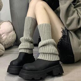 Women Socks Jk Lolita Knitted Foot Cover Long Arm Warmer Y2k Fashion Boot Cuffs Spice Kawaii