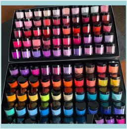 Acrylic Powders Liquids Nail Art Salon Health Beauty 10GBox Fast Dry Dip Powder 3 In 1 French Nails Match Colour Gel Polish Lacu1769110