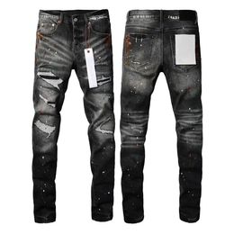 2023SS Designer Jeans Men's Pants Stacked Ksubi Tear High Street Brand Patch Hole Denim Straight Leg Fashion Street Silk