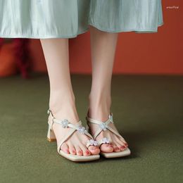 Dress Shoes Summer Flowers Small Sandals Fresh Wind Comfortable Leisure