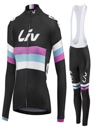 4 Styles Women Winter Thermal Fleece Cycling Jerseys Set Team Pro Long Sleeve Cycling Wear Ropa Maillot Invierno Ciclismo Gel P6407794