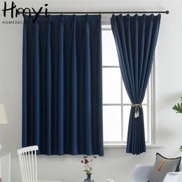 Curtain Modern Blackout Curtains For Living Room Window Bedroom Solid Colour High Shading Kitchen Short Drapes Custom 231227