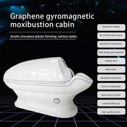 Infrared slimming spa capsule Ozone Therapy Graphene Gyromagnetic Moxibustion Sauna massage bed led light spa capsules