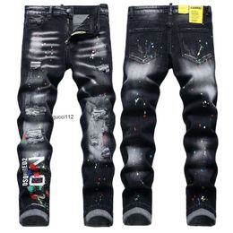 Mens Luxury Designer Denim Jeans d2 dsq2 dsquare 2 Holes Trousers COOLGUY Biker Pants Clothing F1YS