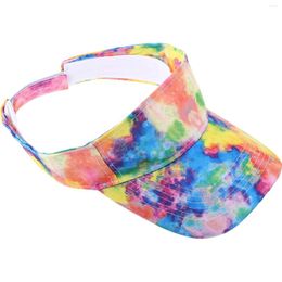 Berets Spring And Summer Sun Protection Hat Women Visor Visors For Womens Sports Tie Dye Cap Trend Athletic Hats