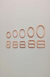 Sewing notions bra rings and sliders strap adjustment buckle in rose gold8714101