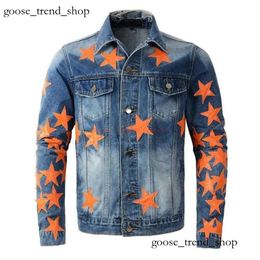 Black Coat Denim Blue Casual Trend Brand Jacket Amires Jacket Amies Trend 663 Men's Top Denim AM New Denim Star Slim Fit Clothing Designer 795