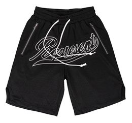2024 Designer men Womens RH limited rhude shorts summer swim short knee length hip hop high street sports training beach pants mens elastic waist