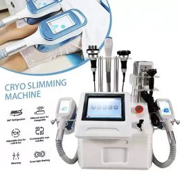 Portable 5 In 1 360 Cryolipolysis Fat Freeze Slimming Machine Lipolaser Rf 40k Fat Burning Ultrasonic Cavitation Vacuum Beauty Salon Equipme