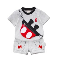 Neue Sommer Baby Kleidung Anzug Kinder Mode Jungen Mädchen Cartoon T-shirt Shorts 2 Teile/satz Kleinkind Casual Kleidung Kinder Trainingsanzüge L7059025