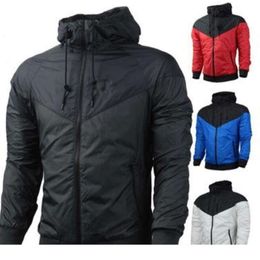 "Stylish Unisex Sweatshirt Hoodie Windbreaker Jacket for Autumn Sports - Long Sleeve Zipper Coat, Ideal Designer Mens Clothes"