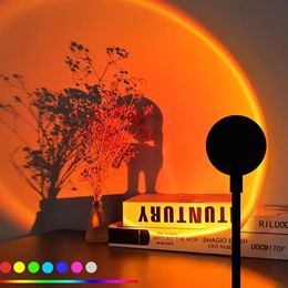 Sunset Projection Light LED Sunset Light Colourful RGB Romantic Atmosphere Light Photography Home Party Decoration Light