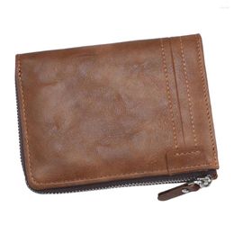 Ball Caps Mens Wallets Short Purse Fashion Pocket Block Credit Holder Zipper Man