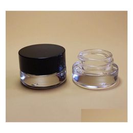 Packing Bottles Wholesale 500 X 3G Traval Small Cream Make Up Glass Jar With Aluminium Lids White Pe Pad 3Cc 1/10Oz Cosmetic Packaging Dhvsb