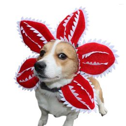 Dog Apparel Pet Hat For Dogs Cats Funny Halloween Demon Adorable Costume Accessory With Fastener Tape Cute Furry
