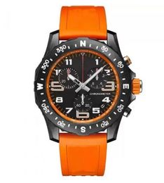 Newest Men's Watch Japan Quartz Endurance Pro Chronograph Wristwatch Red Blue Rubber 1884 Men Watches Sapphire Glass 48mm Man Watches Wristwatches