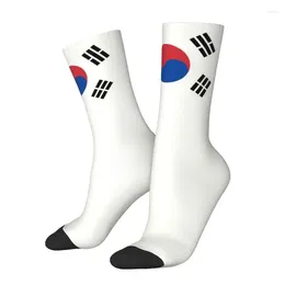 Men's Socks Cool South Korea Flag Women Men Warm 3D Printed Korean Sports