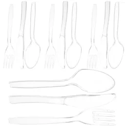 Forks 50 Set Spoon Disposable Knife And Fork Outdoor Utensils Plastic Party Cutlery Kit
