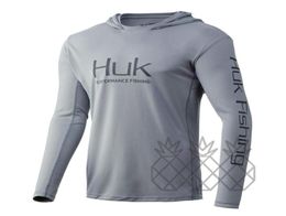 Fishing Shirts HUK Custom Clothing Long Sleeve Jacket Tshirt UV Protection 50 Men Summer Wear 2207185958566