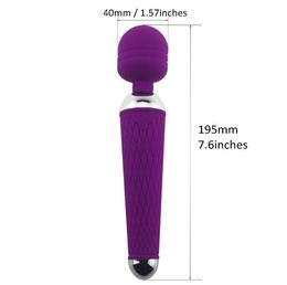 Adult Sex Toys for Woman USB Rechargeable Oral Clit Vibrators for Women Magic Wand Vibrator Gspot Massager 025126464