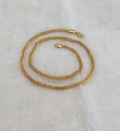 10 K Yellow Solid Gold GF 6MM Double Cuban Curb Italian Link Chain Necklace 20 Inches7581221