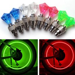 2Pcs Bicycle Lights MTB Bike Accessories Wheel Spokes Tyre Cycling LED Light Batteries Tyre Caps Lantern Lamp 231227