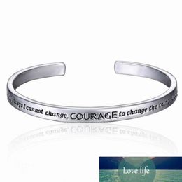 Serenity Prayer Cuff Bangle Silver Plated Bracelet In A Gift Box Love For Women Factory expert design Quality Latest Style O3473894545956