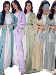 Ethnic Clothing Ramadan Open Abaya Turkey Islam Muslim Kimono Modest Dress Prayer Clothes Abayas For Women Kebaya Kaftan Robe Femme