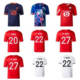 2023 2024 LOSC Lille 2soccer jerseys UMTITI White CABELLA J DAVID YAZICI OUNAS football shirt 23 24 Lille Olympique M.BAYO maillot Adult ZHEGROVA Equipment