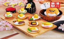 8pcslot Gudetama Lazy Egg Cute Mini Gudetama PVC Action Figure Ornaments Toy For Home Decoration3701045