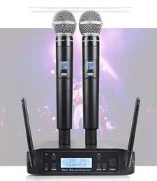 Microphones Microphone Wireless GLXD4 Professional System UHF Dynamic Mic 80M Party Stage Singing Speech Handheld Microphones for 3595087