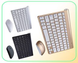 Wireless Keyboard Mouse Combos Silent Click Mutimedia 24G USB Keyboards Mouses Set for Notebook Office Supplies7901468